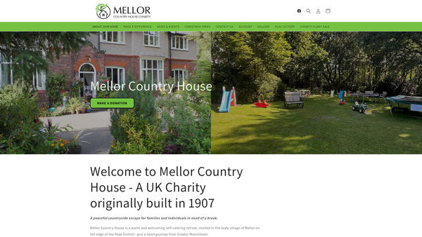 Screenshot of the The Manchester Cathedral Country Home website