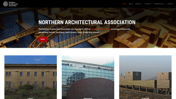 Screenshot of the Northern Architectural Association website