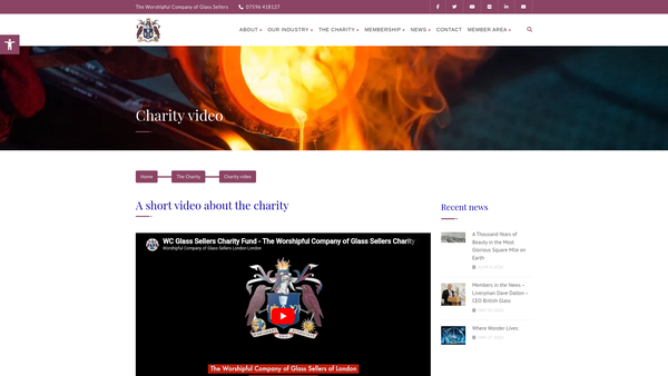 Screenshot of the James Hayes website