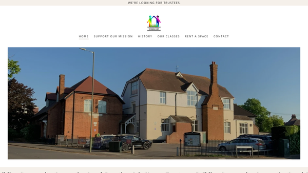 Screenshot of the Long Ditton Village Hall website