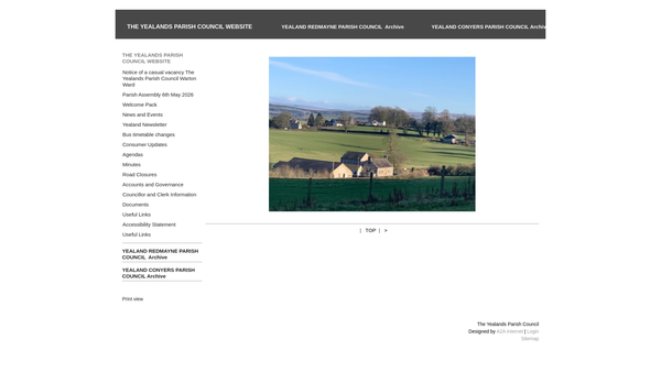 Screenshot of the Storrs Watering Place website