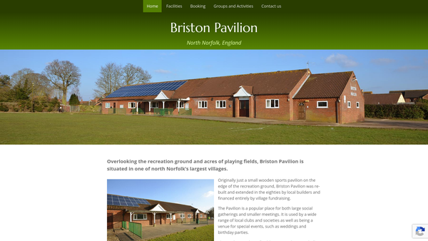 Screenshot of the The Higginbottom Recreational Charity website