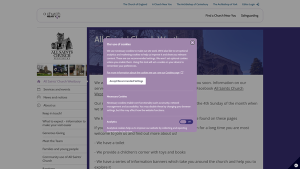 Screenshot of the The Stafford Brown Charity website
