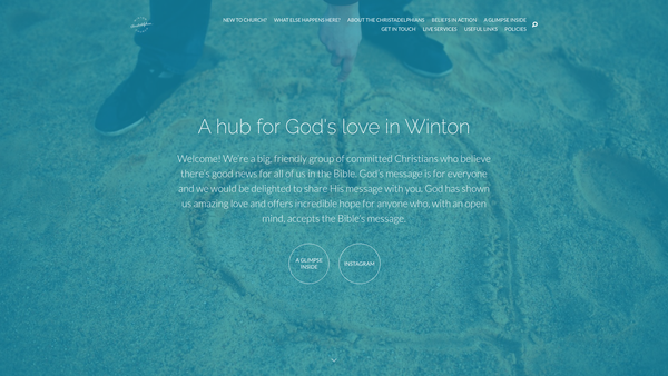 Screenshot of the Bournemouth (Winton) Christadelphian Ecclesia website
