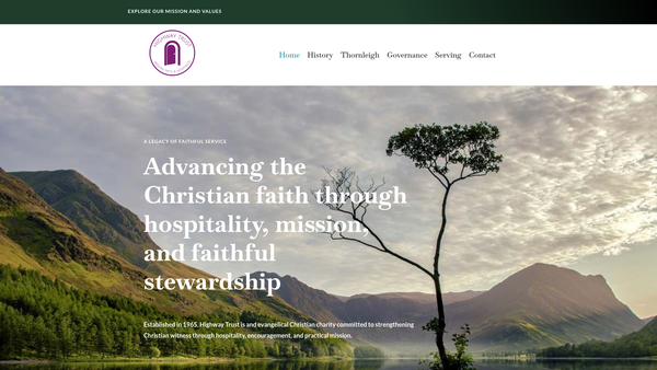 Screenshot of the Highway Trust Limited website