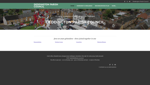 Screenshot of the The Holly Tree Club website