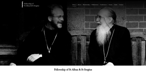 Screenshot of the The Fellowship Of St Alban And St Sergius website