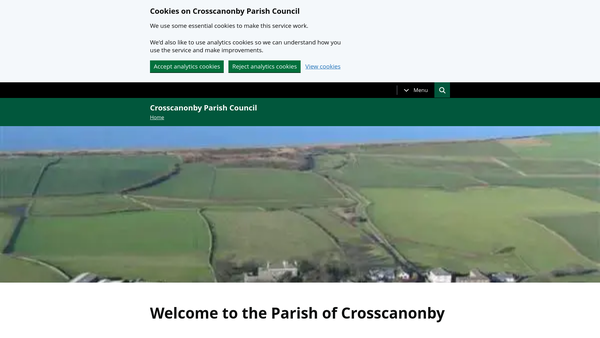 Screenshot of the Birkby Village Green website