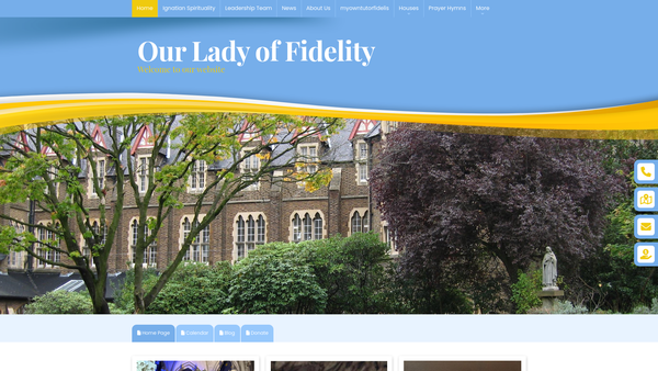 Screenshot of the Our Lady Of Fidelity Established At Upper Norwood, London website