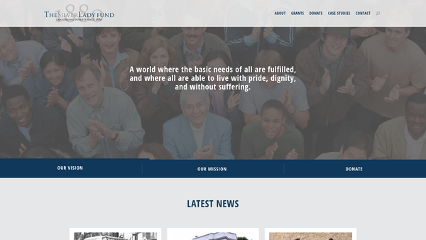 Screenshot of the The Silver Lady Fund Incorporating The All Night Travelling Cafe website