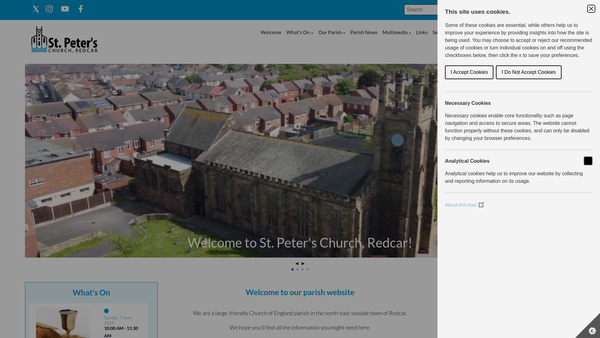 Screenshot of the Charity Of John Farmer website