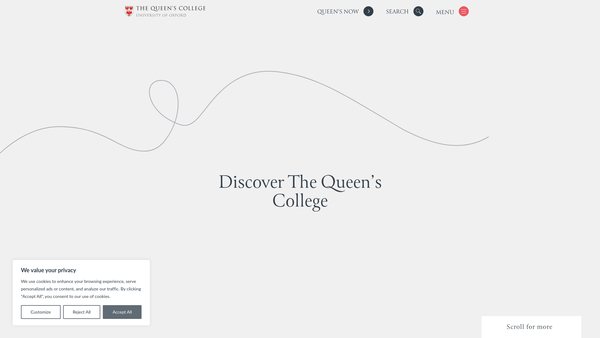 Screenshot of the Sadler's Gift For God's House website
