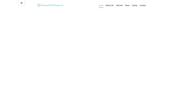 Screenshot of the Memorial Hall website