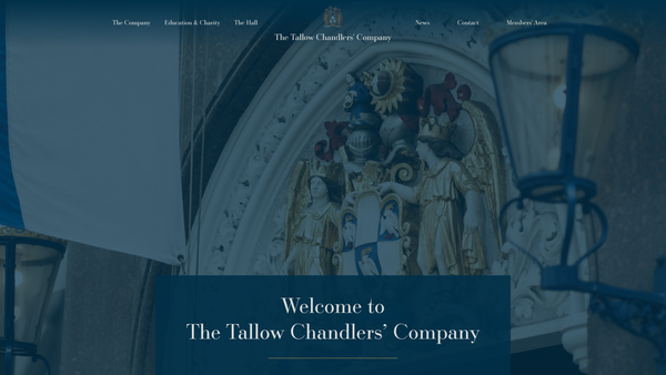 Screenshot of the Tallow Chandlers Benevolent Fund No 2 website