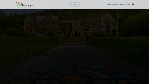 Screenshot of the Halsway Manor Society Limited website