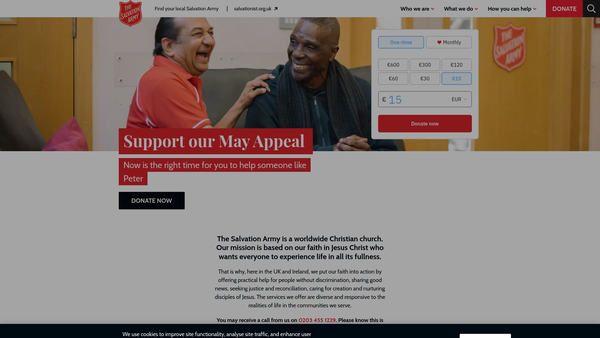 Screenshot of the The Reverend Francis William Parkes website