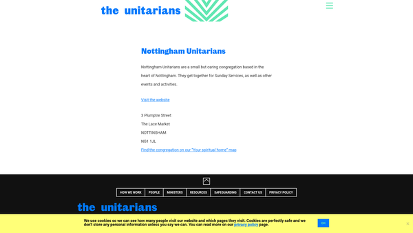 Screenshot of the High Pavement Chapel, Nottingham, Trust Properties Administered In Connection Therewith website