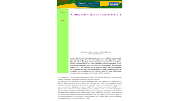 Screenshot of the Worsley Civic Trust And Amenity Society website