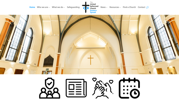 Screenshot of the The United Reformed Church (Eastern Province) Trust website