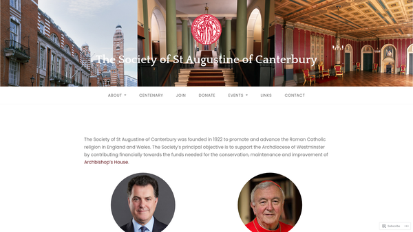 Screenshot of the Society Of St Augustine Of Canterbury website