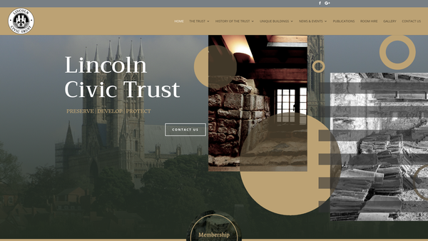 Screenshot of the Lincoln Civic Trust Limited website