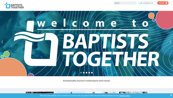 Screenshot of the The Baptist Union Corporation Limited website