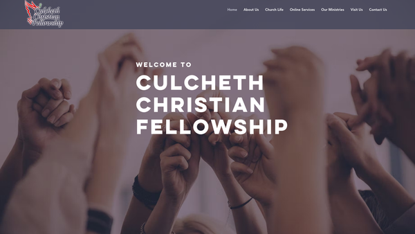Screenshot of the Culcheth Independent Methodist Chapel (Trust Property Held In Connexion Therewith) website