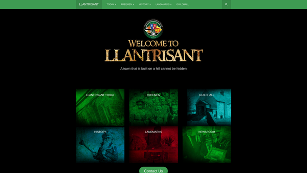 Screenshot of the The Llantrisant Town Trust website