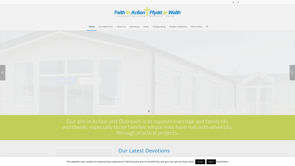Screenshot of the Llandaff Diocesan Mothers Union website