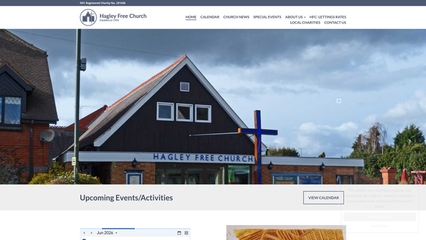 Screenshot of the Trust Funds Held In Connexion With West Hagley Free Church website