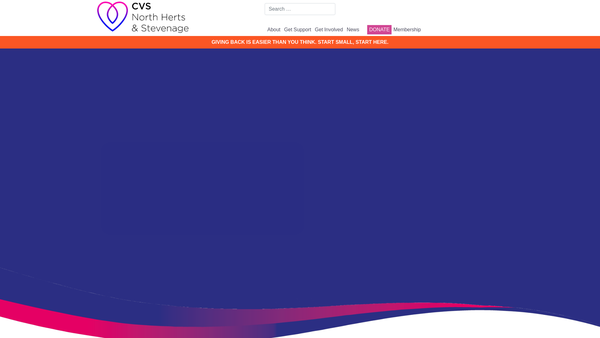 Screenshot of the North Hertfordshire Welfare And Distress Fund website