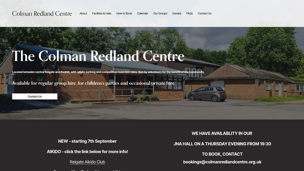 Screenshot of the The Colman Institute website