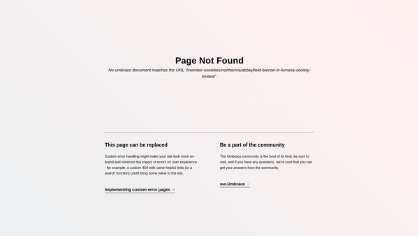 Screenshot of the The Abbeyfield Barrow In Furness Society Limited website