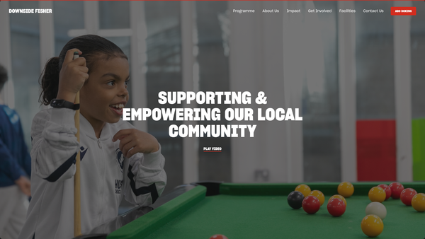 Screenshot of the The Downside Settlement website