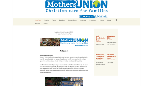 Screenshot of the J H Hayes Trust (Trust 1086) website