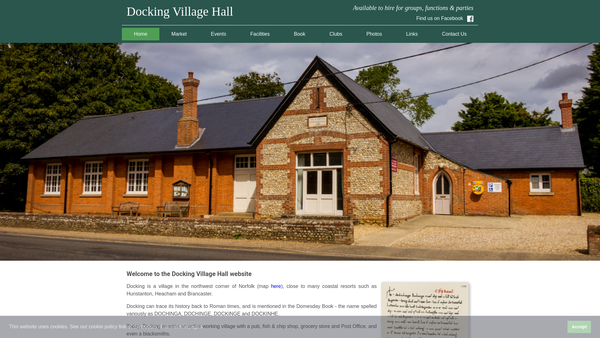 Screenshot of the The Dr W E Ripper Memorial Hall website