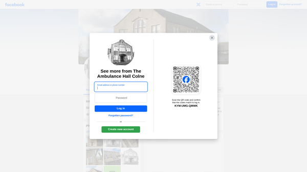 Screenshot of the Colne Ambulance Association Colne Centre Trust Property website