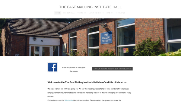 Screenshot of the East Malling Institute website