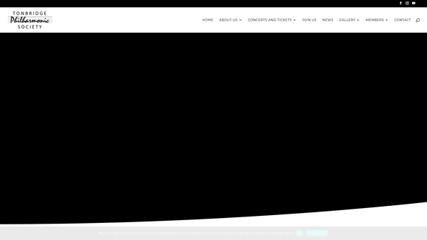 Screenshot of the The Tonbridge Philharmonic Society website