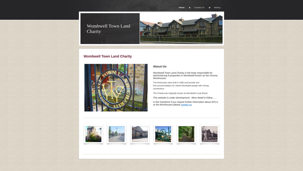 Screenshot of the Town Land website