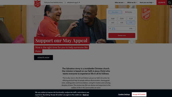 Screenshot of the New Ways Trust website