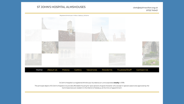 Screenshot of the St John's Hospital website