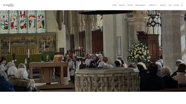 Screenshot of the Church House (Hitchin) Trust website