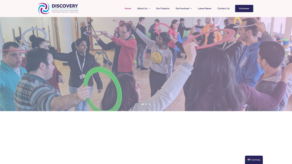 Screenshot of the Discoversvs website