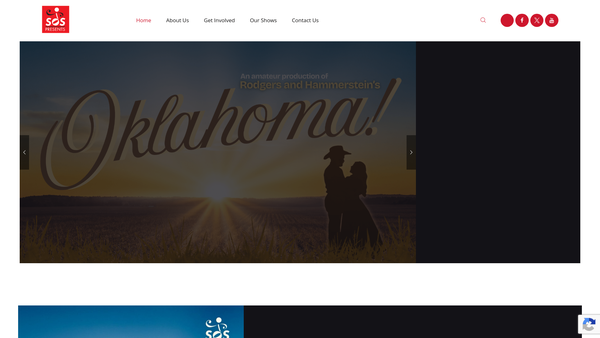 Screenshot of the Southampton Operatic Society website