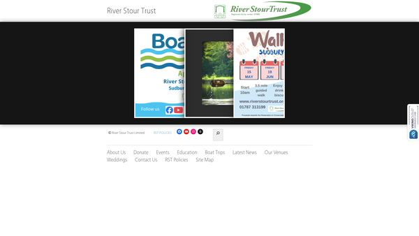 Screenshot of the The River Stour Trust Limited website