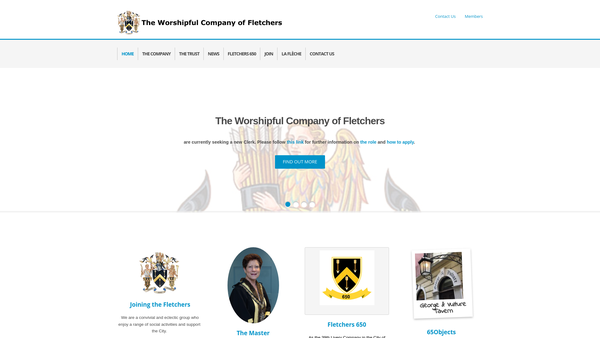 Screenshot of the The Fletchers Trust website