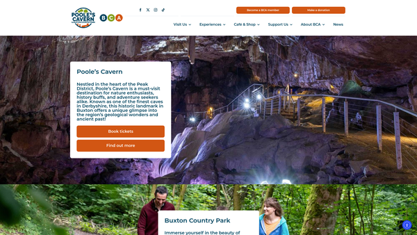 Screenshot of the Buxton Civic Association Limited website