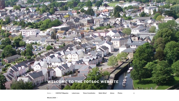 Screenshot of the The Totnes And District Society website