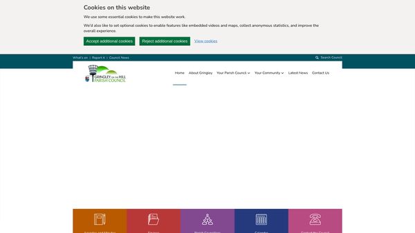 Screenshot of the Reading Room website